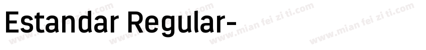Estandar Regular字体转换